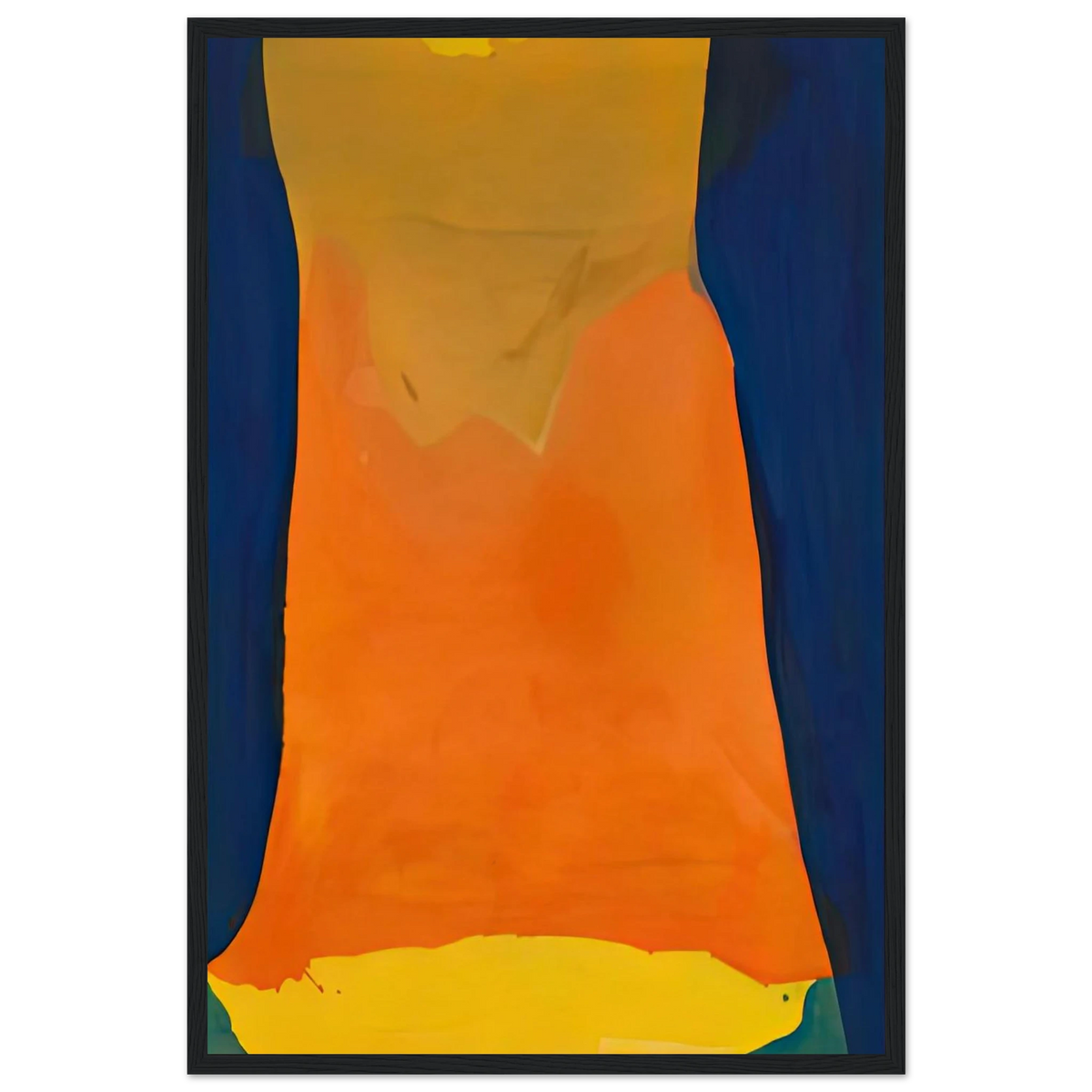 Orange Mood, 1963-64- Framed Poster | Helen Frankenthaler Framed Prints Wall Art | Frankenthaler Helen