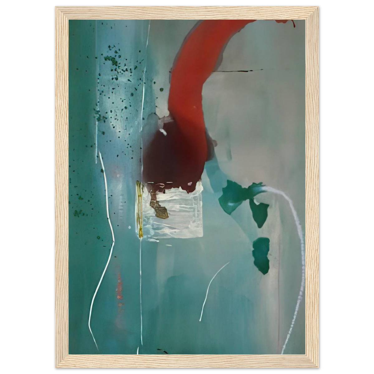 Square One - 1985 Framed Poster | Helen Frankenthaler Framed Prints Wall Art | Frankenthaler Helen