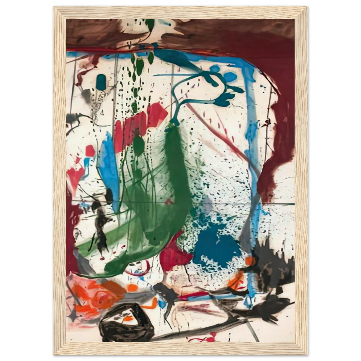 Las Mayas, 1958- Framed Poster | Helen Frankenthaler Framed Prints Wall Art | Frankenthaler Helen