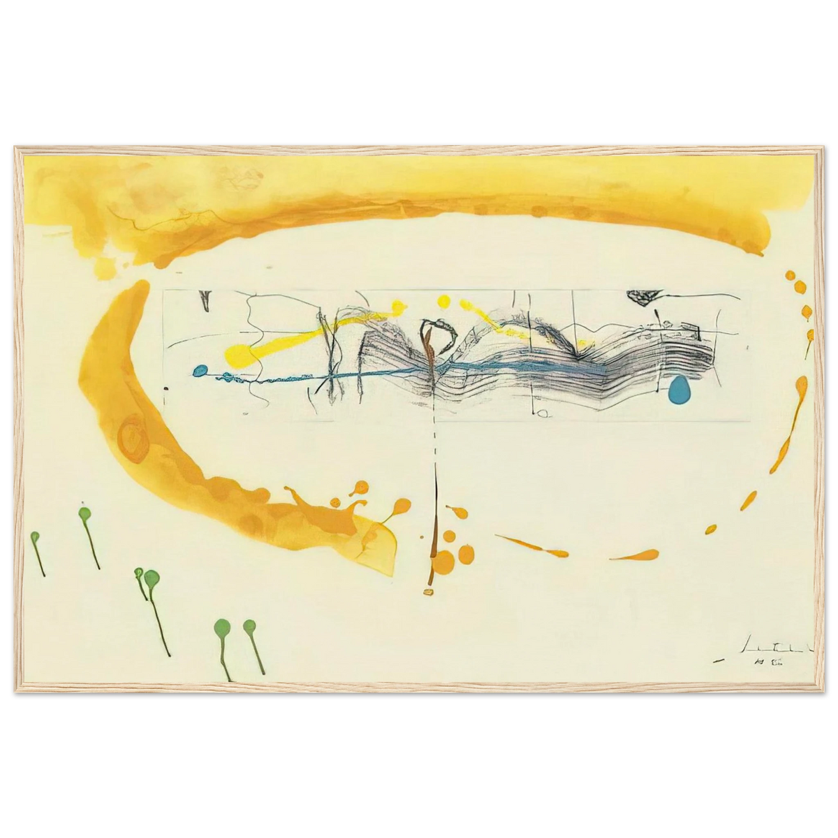 Making Music - 2000 Framed Poster | Helen Frankenthaler Framed Prints Wall Art | Frankenthaler Helen