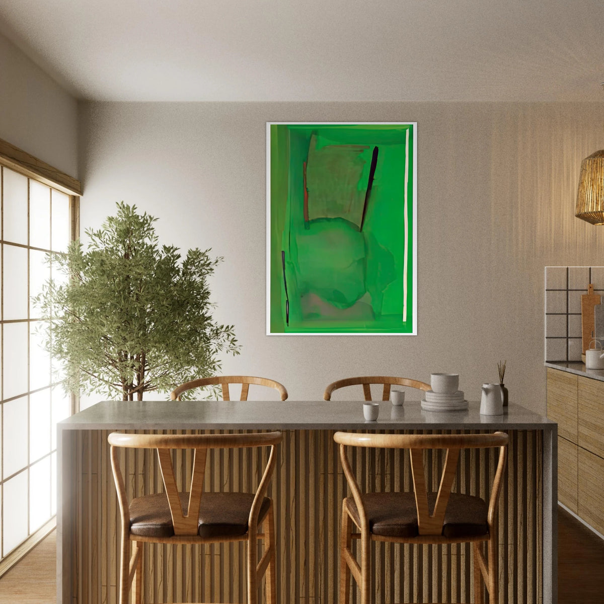 Ocean Drive West #2, 1974- Framed Poster | Helen Frankenthaler Framed Prints Wall Art | Frankenthaler Helen