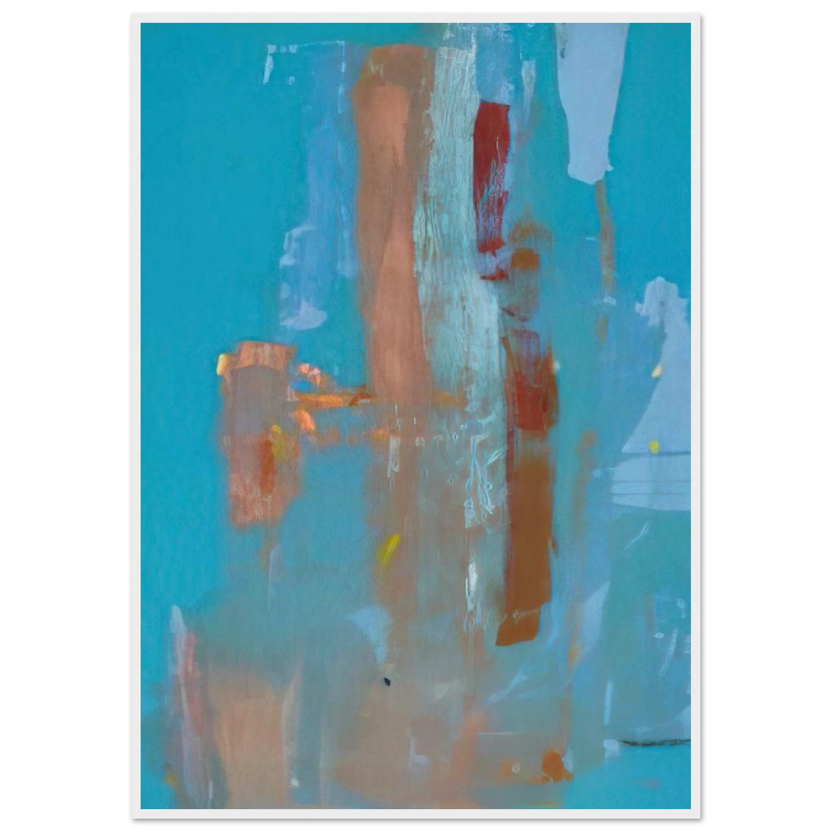 In on Blue - 1976 Framed Poster | Helen Frankenthaler Framed Prints Wall Art | Frankenthaler Helen