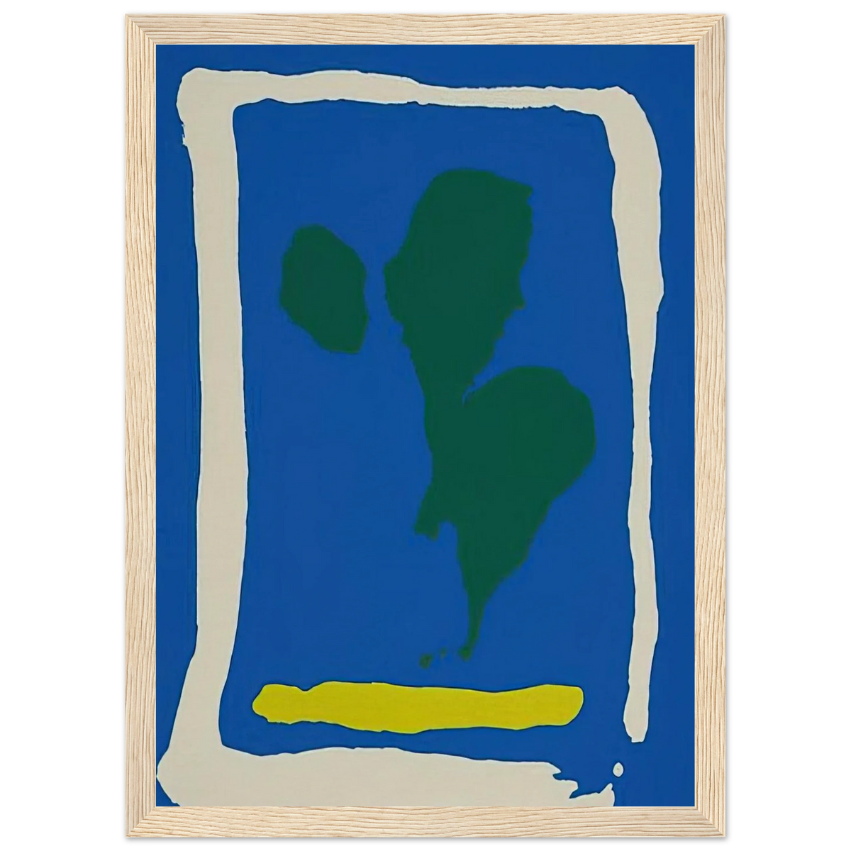 Air Frame - 1965 Framed Poster | Helen Frankenthaler Framed Prints Wall Art | Frankenthaler Helen