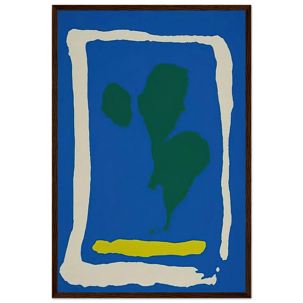 Air Frame - 1965 Framed Poster | Helen Frankenthaler Framed Prints Wall Art | Frankenthaler Helen