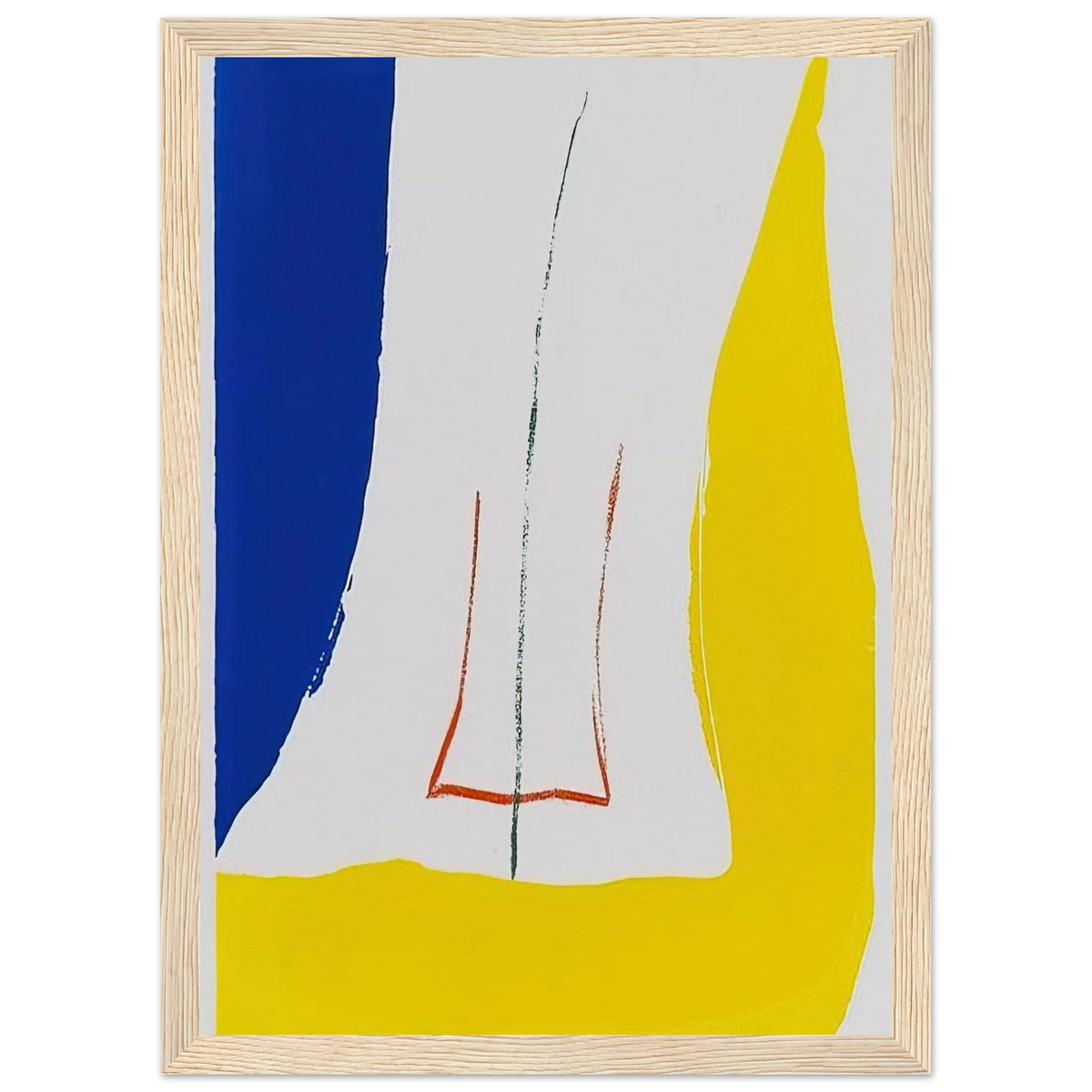 Sun Corner - 1968 Framed Poster | Helen Frankenthaler Framed Prints Wall Art | Frankenthaler Helen