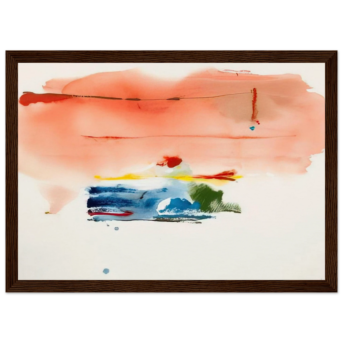 Santa Fe II - 1986 Framed Poster | Helen Frankenthaler Framed Prints Wall Art | Frankenthaler Helen