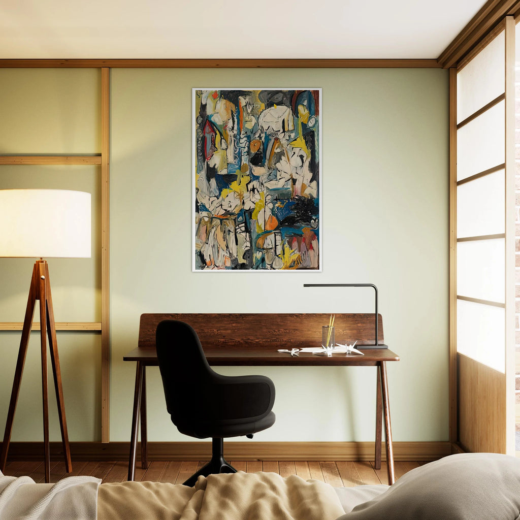 Village, 1951- Framed Poster | Helen Frankenthaler Framed Prints Wall Art | Frankenthaler Helen