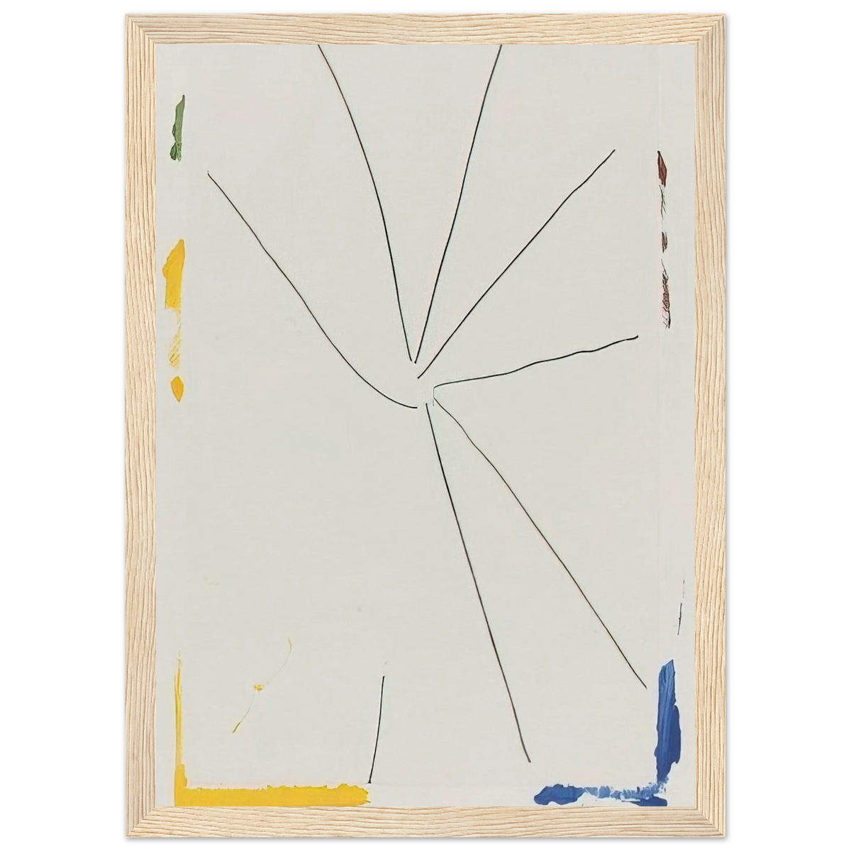 Free Wheeling - 1971 Framed Poster | Helen Frankenthaler Framed Prints Wall Art | Frankenthaler Helen