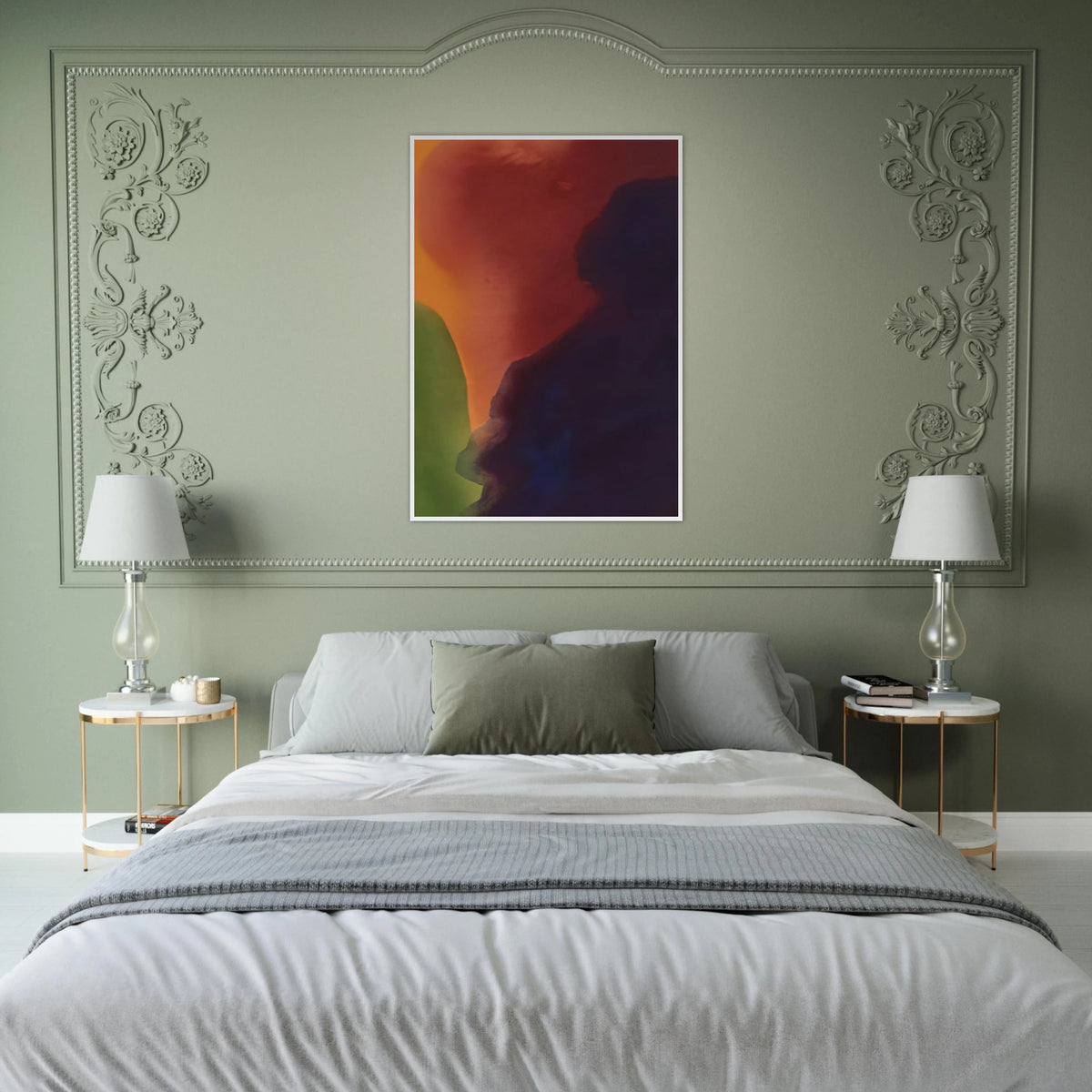 Blue Atmosphere III - 1963 Framed Poster | Helen Frankenthaler Framed Prints Wall Art | Frankenthaler Helen