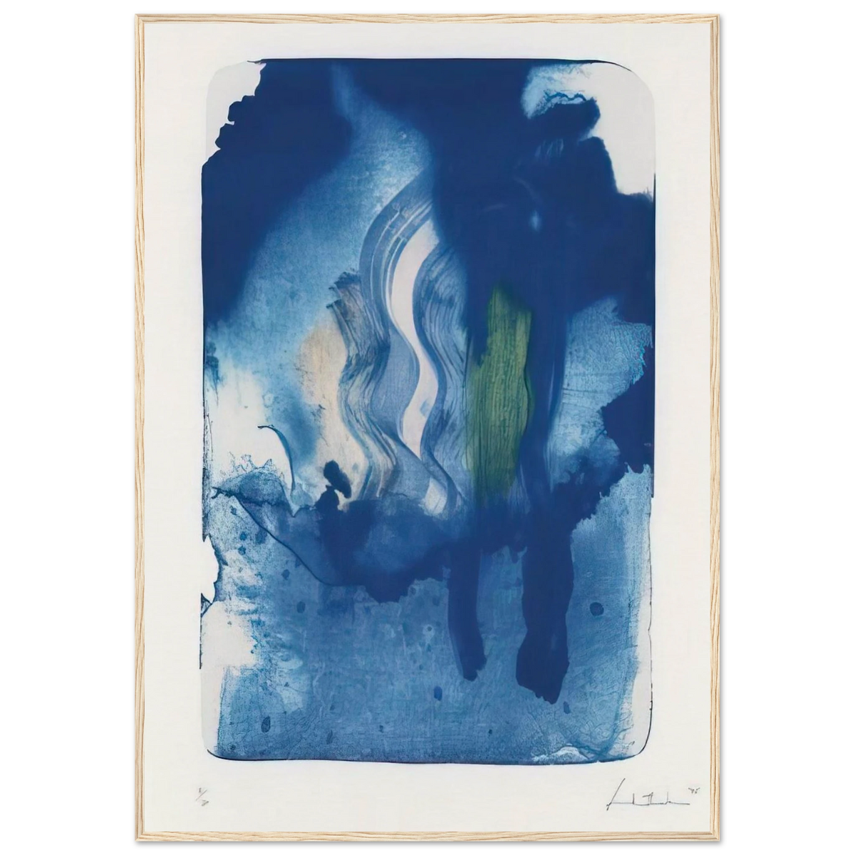 Reflections V - 1995 Framed Poster | Helen Frankenthaler Framed Prints Wall Art | Frankenthaler Helen