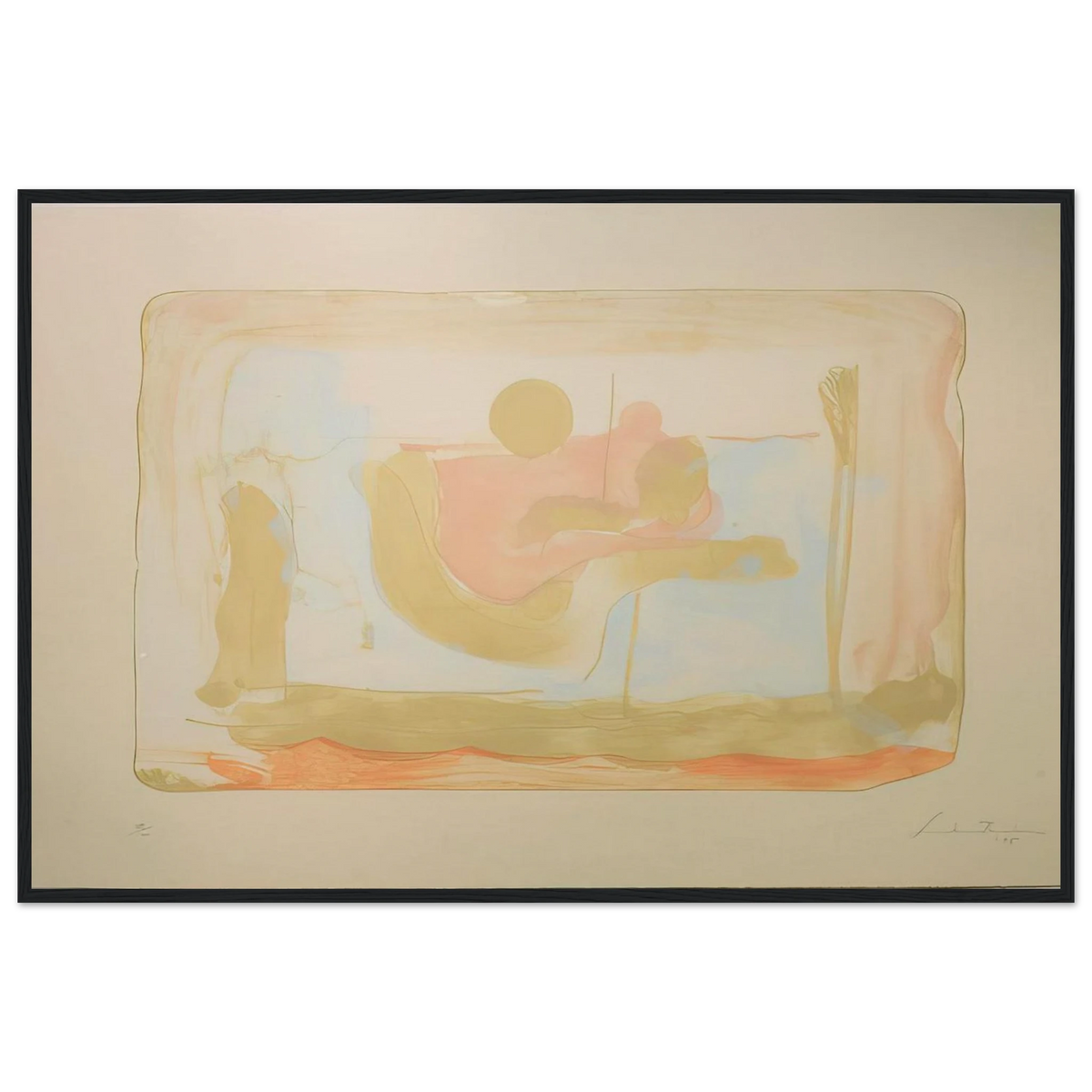 Reflections I - 1995 Framed Poster | Helen Frankenthaler Framed Prints Wall Art | Frankenthaler Helen