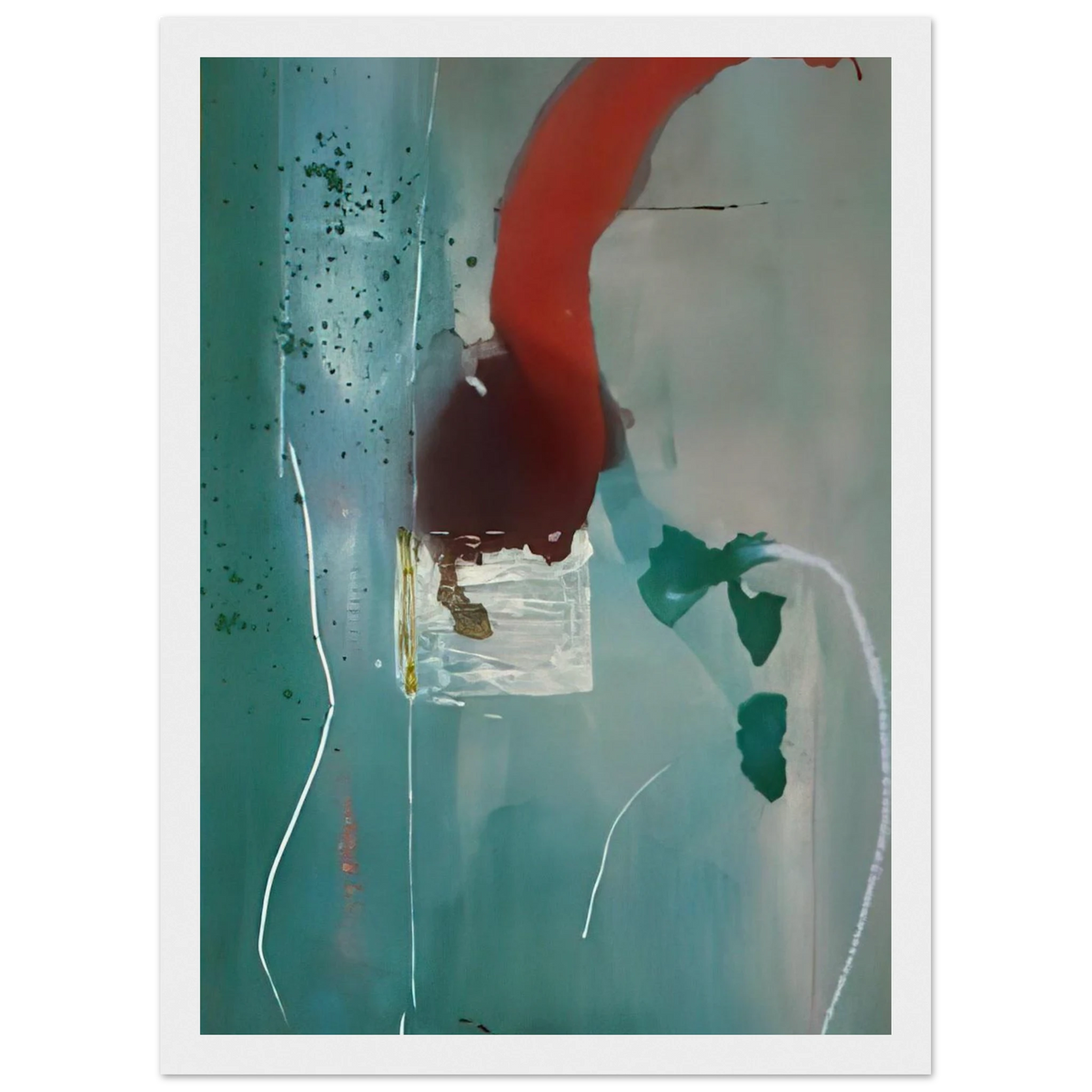 Square One - 1985 Framed Poster | Helen Frankenthaler Framed Prints Wall Art | Frankenthaler Helen