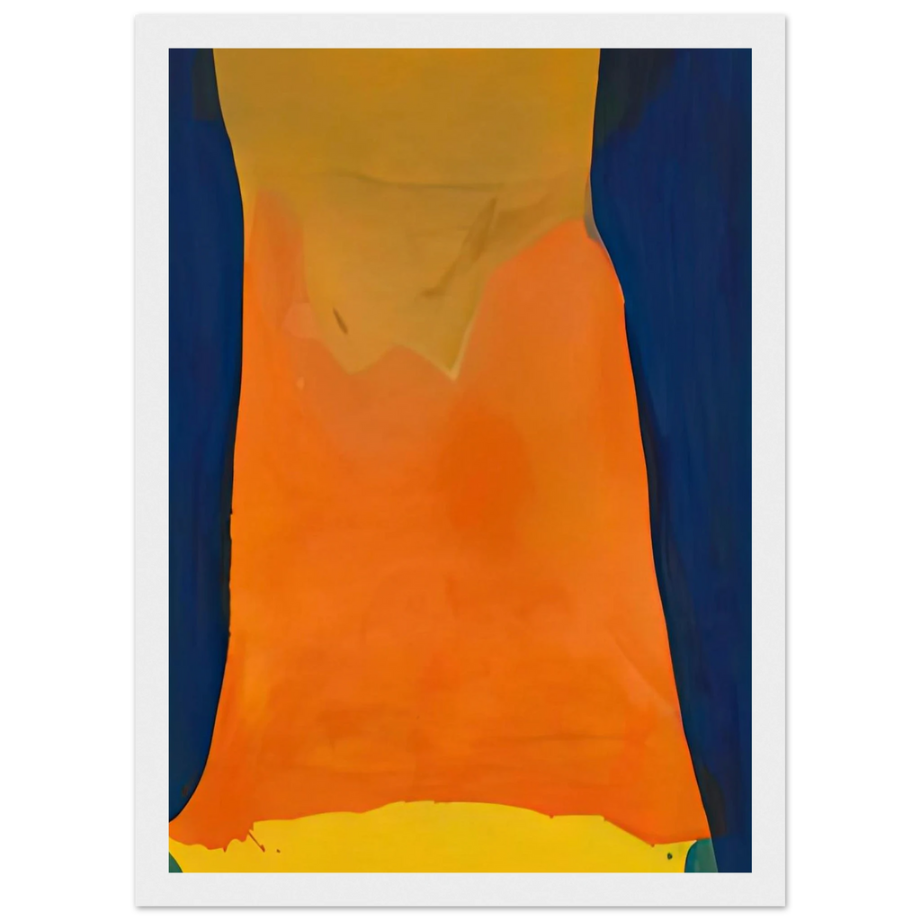 Orange Mood, 1963-64- Framed Poster | Helen Frankenthaler Framed Prints Wall Art | Frankenthaler Helen