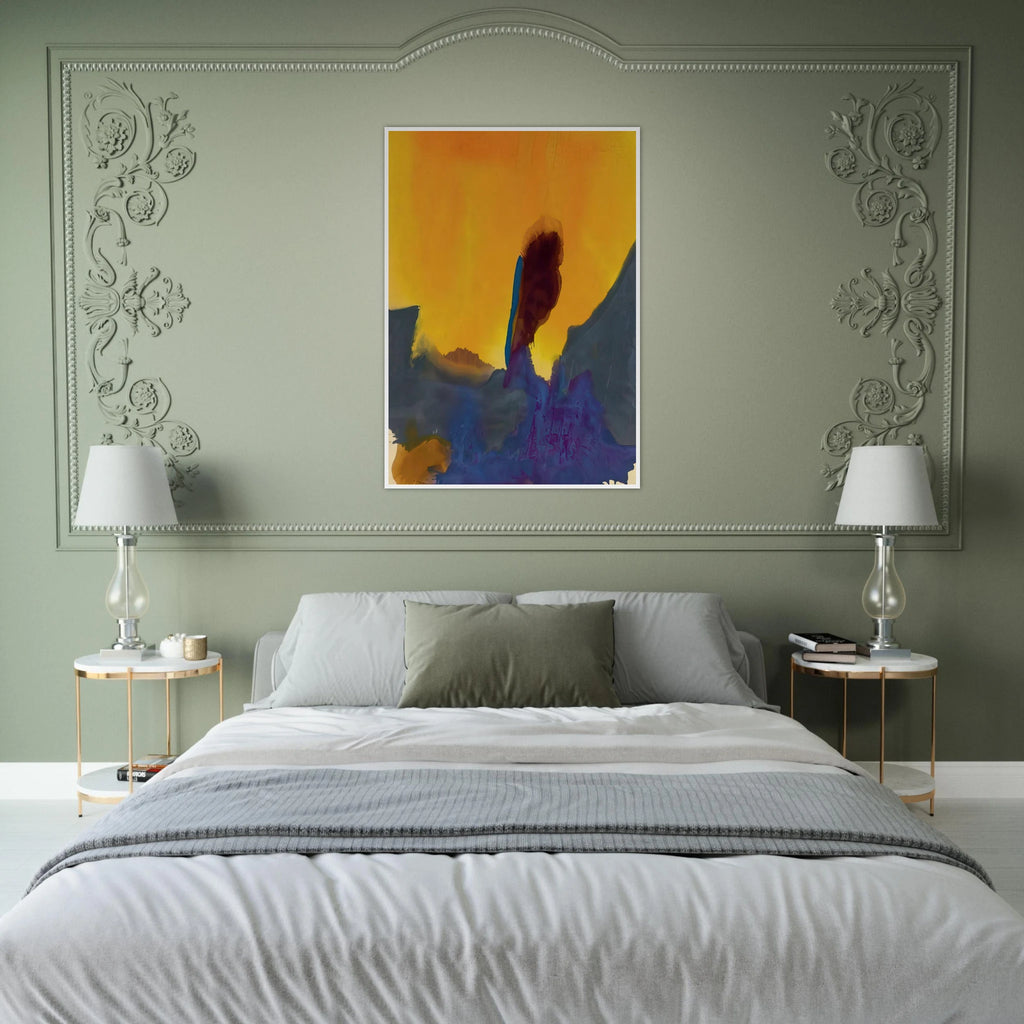 Glow II - 1968 Framed Poster | Helen Frankenthaler Framed Prints Wall Art | Frankenthaler Helen