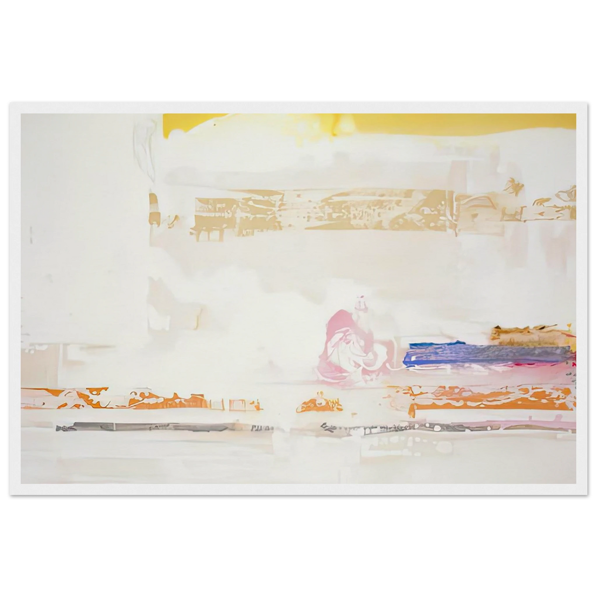 Snow Basin, 1990- Framed Poster | Helen Frankenthaler Framed Prints Wall Art | Frankenthaler Helen