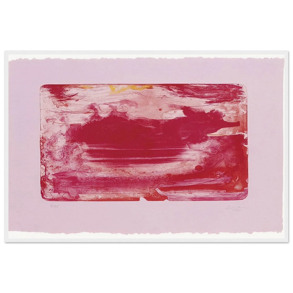 The Red Sea - 1982 Framed Poster | Helen Frankenthaler Framed Prints Wall Art | Frankenthaler Helen