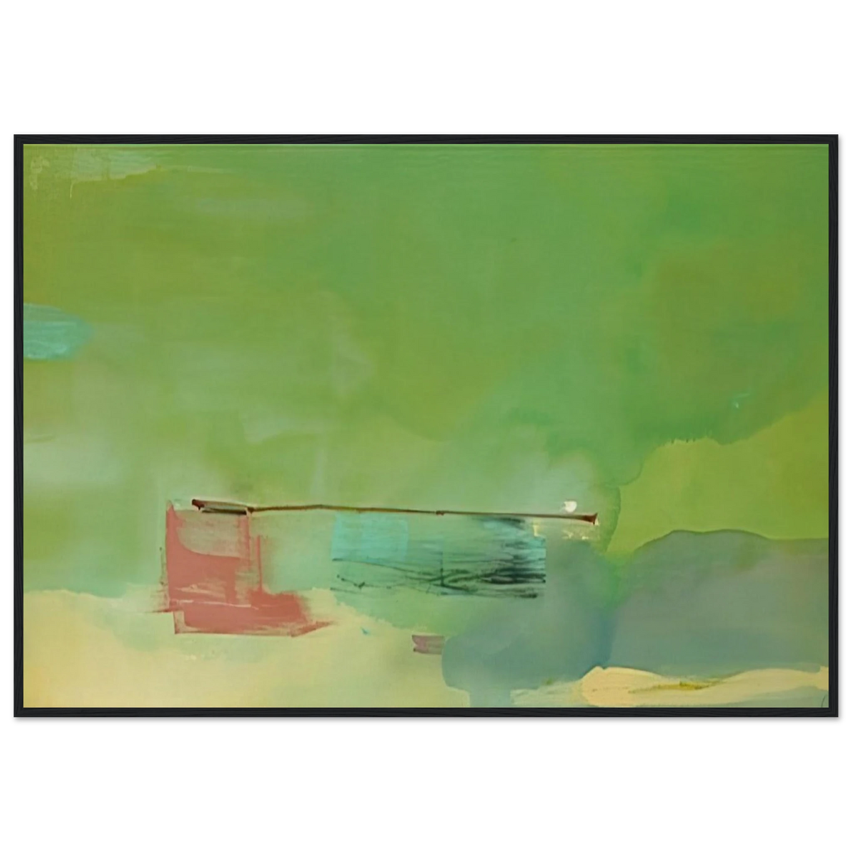 Springscape - 1975 Framed Poster | Helen Frankenthaler Framed Prints Wall Art | Frankenthaler Helen