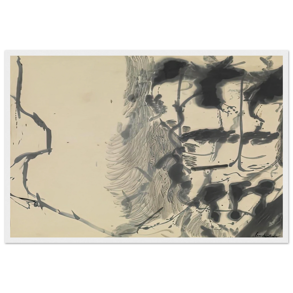 New York Bamboo, 1957- Framed Poster | Helen Frankenthaler Framed Prints Wall Art | Frankenthaler Helen