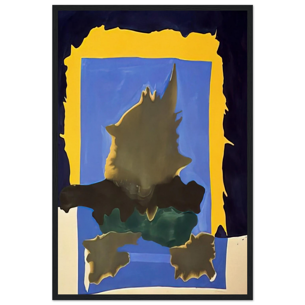 Interior Landscape - 1964 Framed Poster | Helen Frankenthaler Framed Prints Wall Art | Frankenthaler Helen