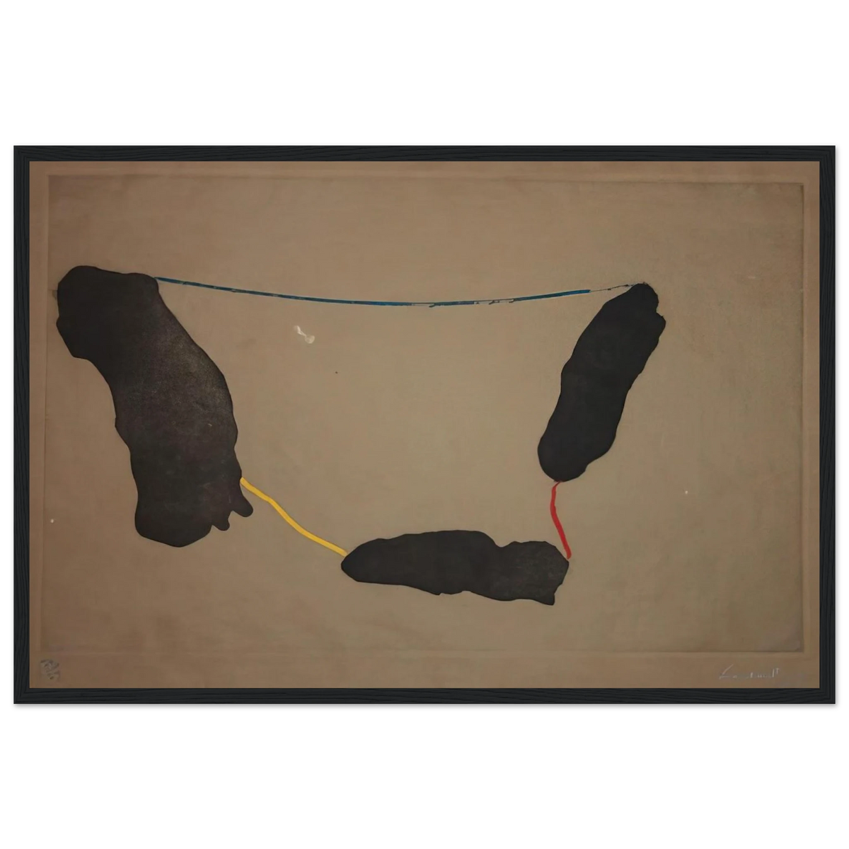 Connected By Joy - 1973 Framed Poster | Helen Frankenthaler Framed Prints Wall Art | Frankenthaler Helen