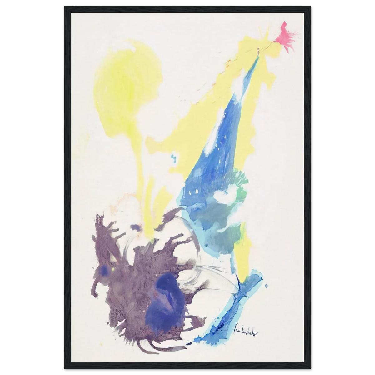 Moving Day - 1961 Framed Poster | Helen Frankenthaler Framed Prints Wall Art | Frankenthaler Helen