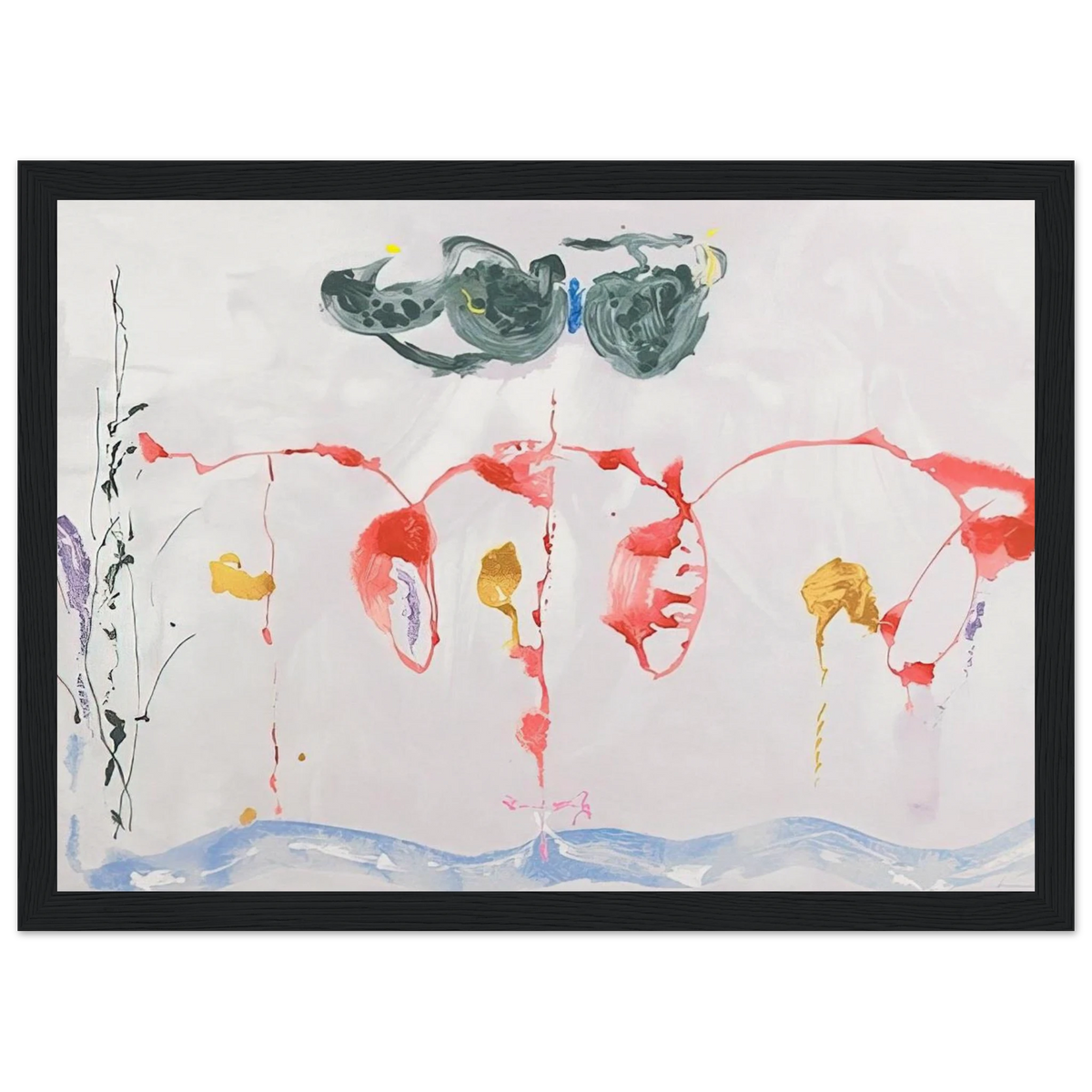 Aerie - 2009 Framed Poster | Helen Frankenthaler Framed Prints Wall Art | Frankenthaler Helen