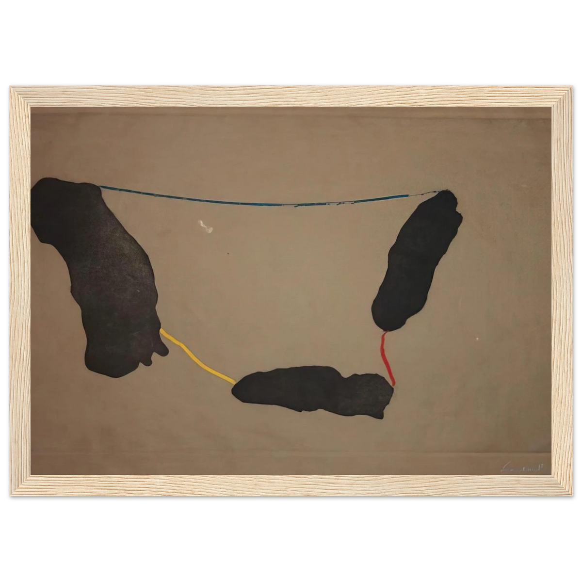 Connected By Joy - 1973 Framed Poster | Helen Frankenthaler Framed Prints Wall Art | Frankenthaler Helen