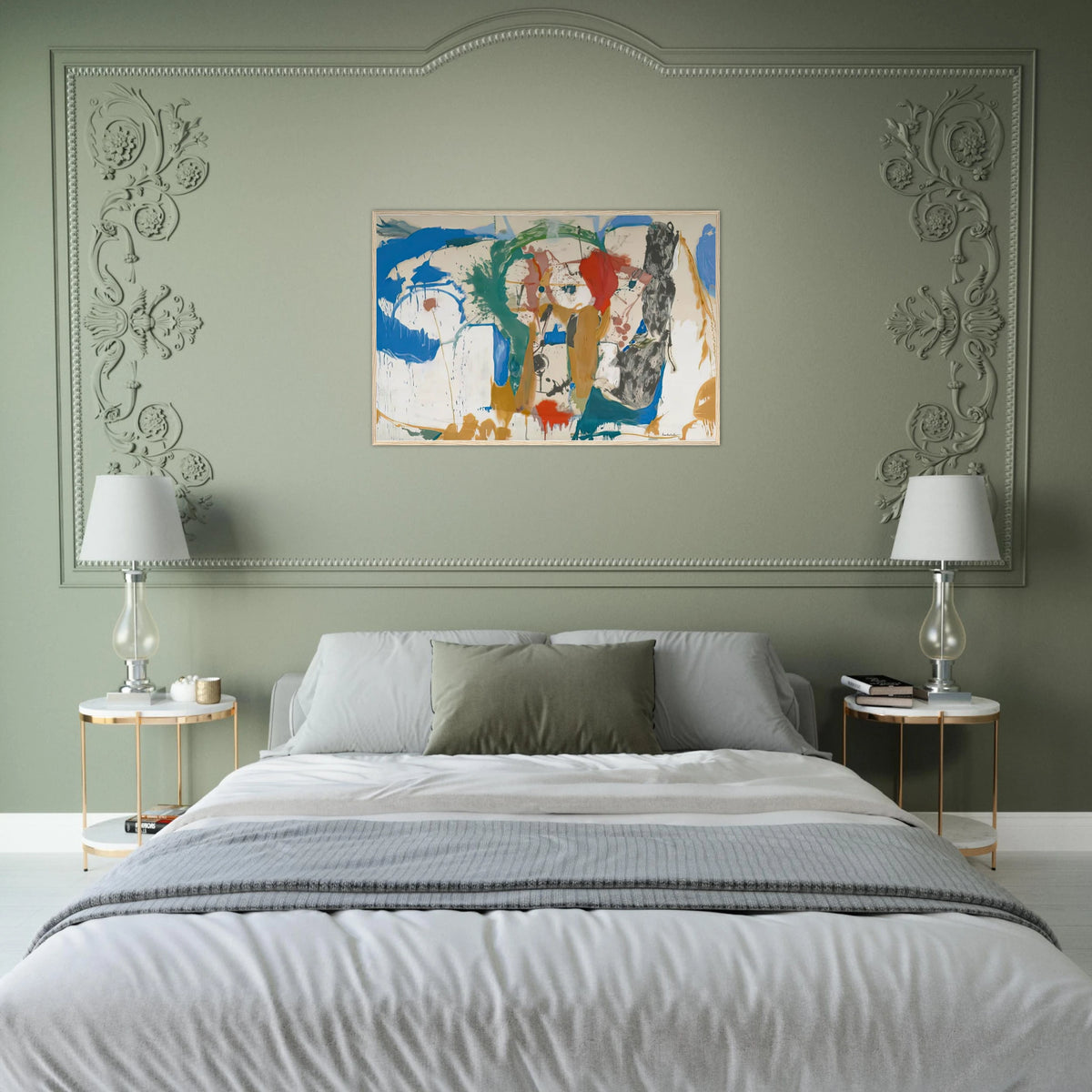 Madridscape, 1959- Framed Poster | Helen Frankenthaler Framed Prints Wall Art | Frankenthaler Helen
