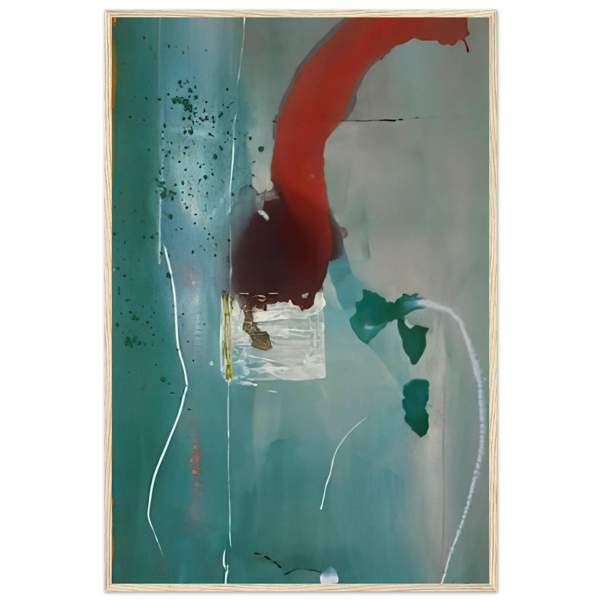 Square One - 1985 Framed Poster | Helen Frankenthaler Framed Prints Wall Art | Frankenthaler Helen