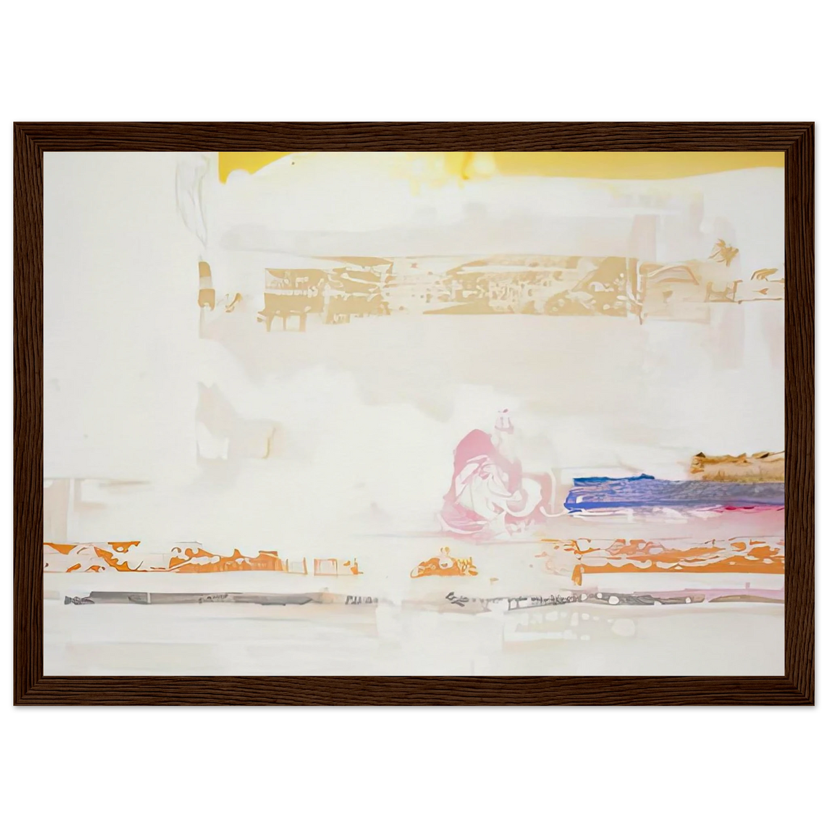Snow Basin, 1990- Framed Poster | Helen Frankenthaler Framed Prints Wall Art | Frankenthaler Helen