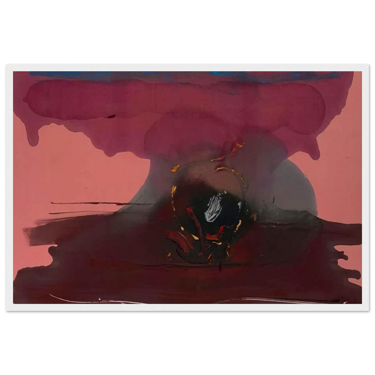 Harbinger - 1986 Framed Poster | Helen Frankenthaler Framed Prints Wall Art | Frankenthaler Helen