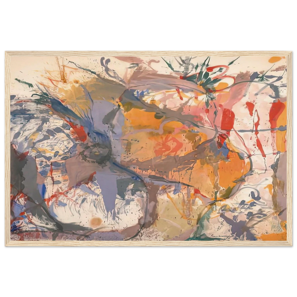 Before the Caves, 1958- Framed Poster | Helen Frankenthaler Framed Prints Wall Art | Frankenthaler Helen