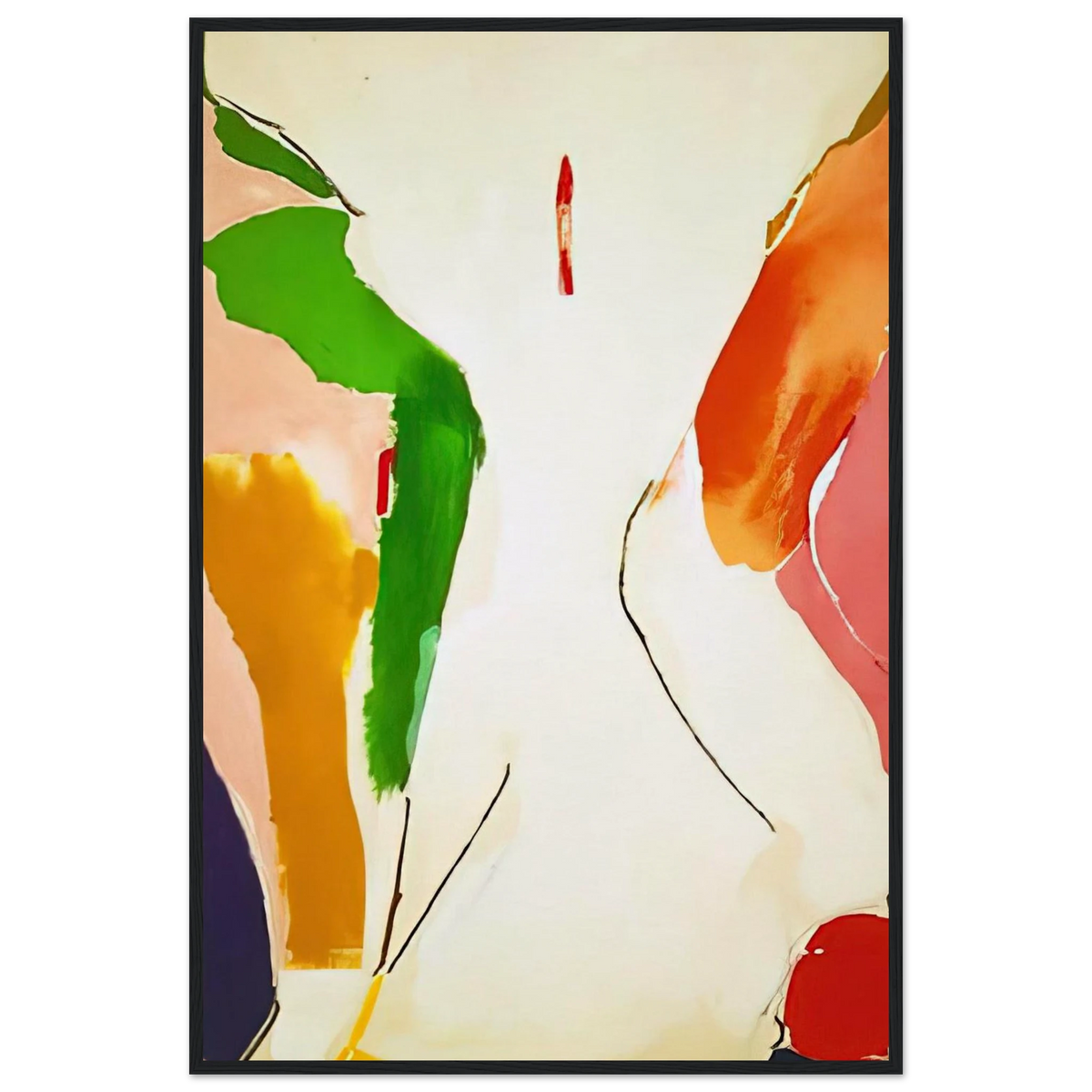 Living Edge - 1973 Framed Poster | Helen Frankenthaler Framed Prints Wall Art | Frankenthaler Helen