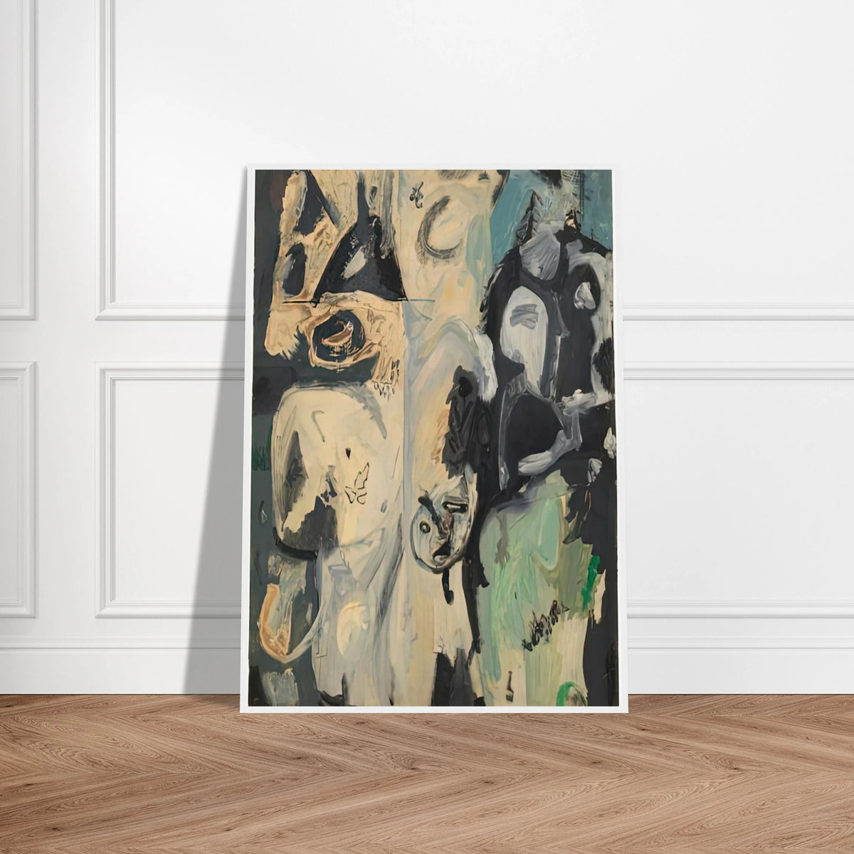 Untitled, 1950- Framed Poster | Helen Frankenthaler Framed Prints Wall Art | Frankenthaler Helen