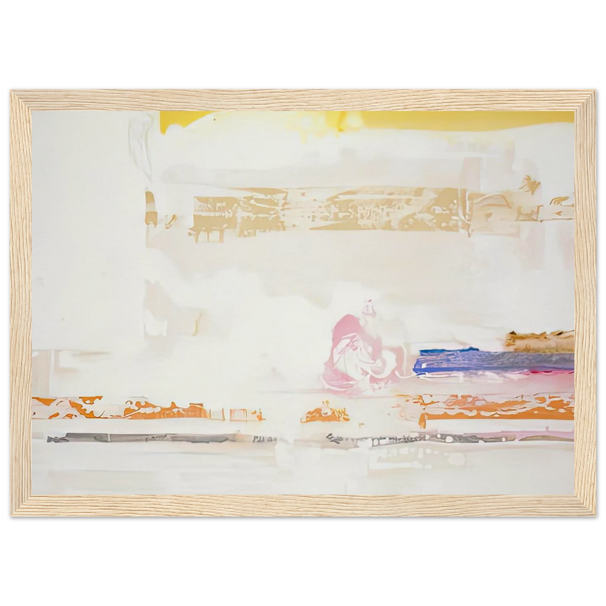 Snow Basin, 1990- Framed Poster | Helen Frankenthaler Framed Prints Wall Art | Frankenthaler Helen