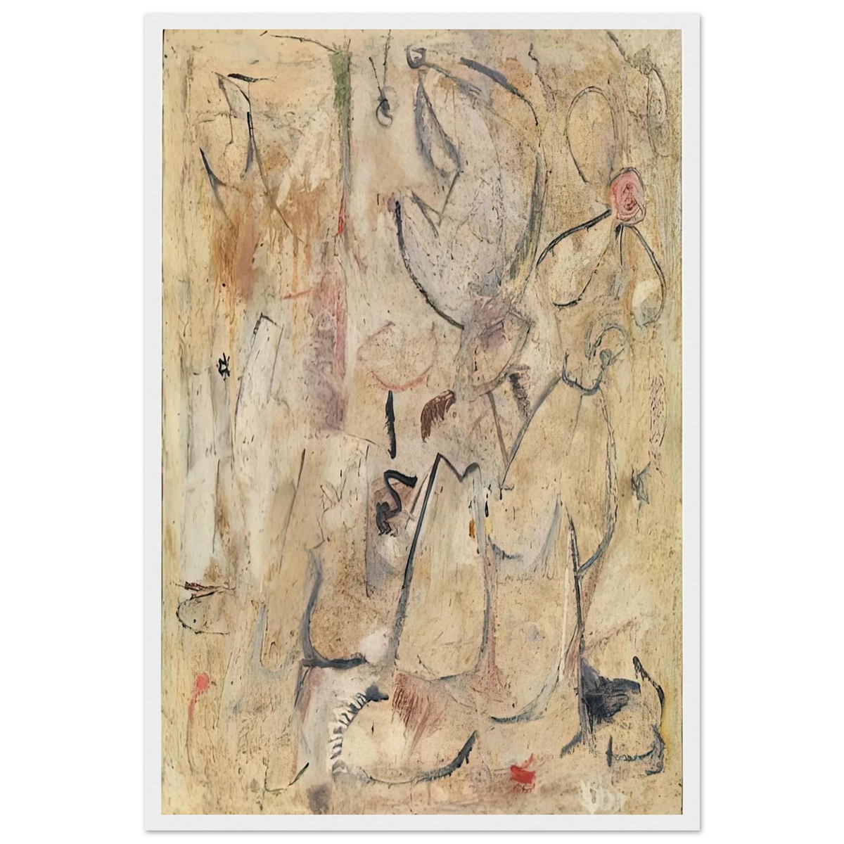Beach, 1950- Framed Poster | Helen Frankenthaler Framed Prints Wall Art | Frankenthaler Helen