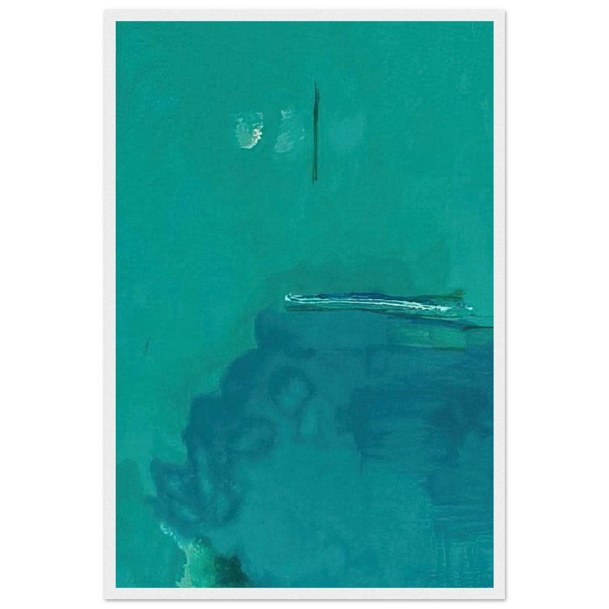 Contentment Island - 2004 Framed Poster | Helen Frankenthaler Framed Prints Wall Art | Frankenthaler Helen