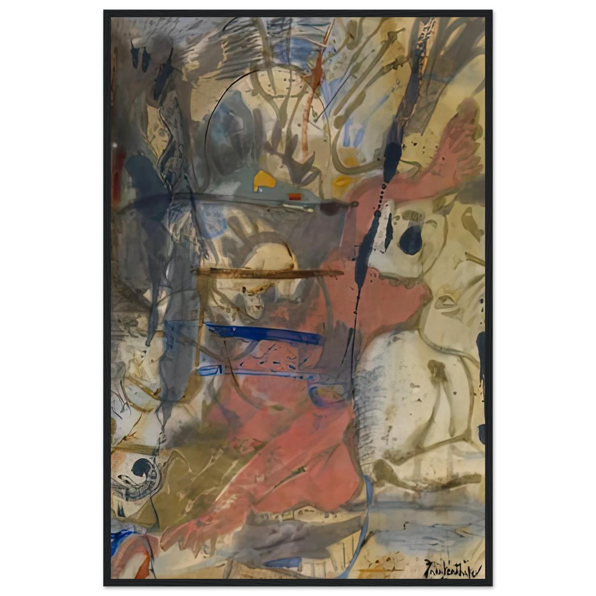 Europa, 1957- Framed Poster | Helen Frankenthaler Framed Prints Wall Art | Frankenthaler Helen