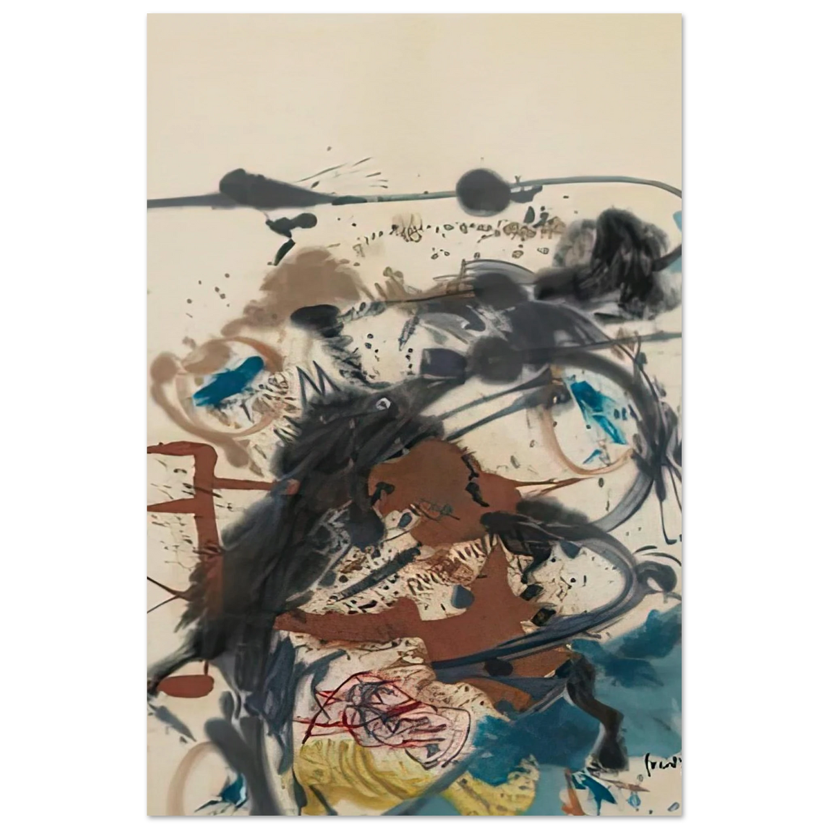 Winter Hunt, 1958- Poster | Helen Frankenthaler Poster | Frankenthaler Helen