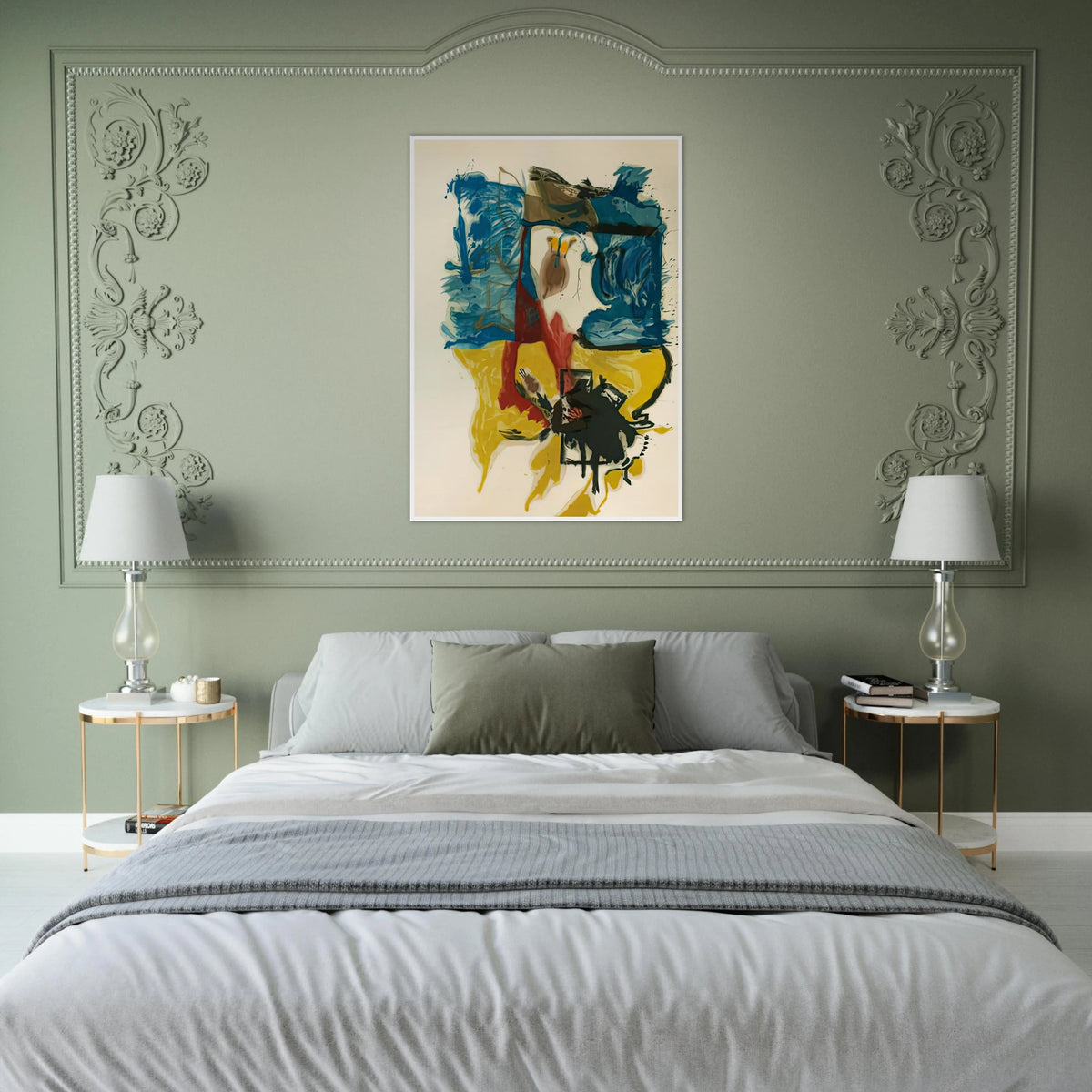 Beach Scene, 1961- Framed Poster | Helen Frankenthaler Framed Prints Wall Art | Frankenthaler Helen