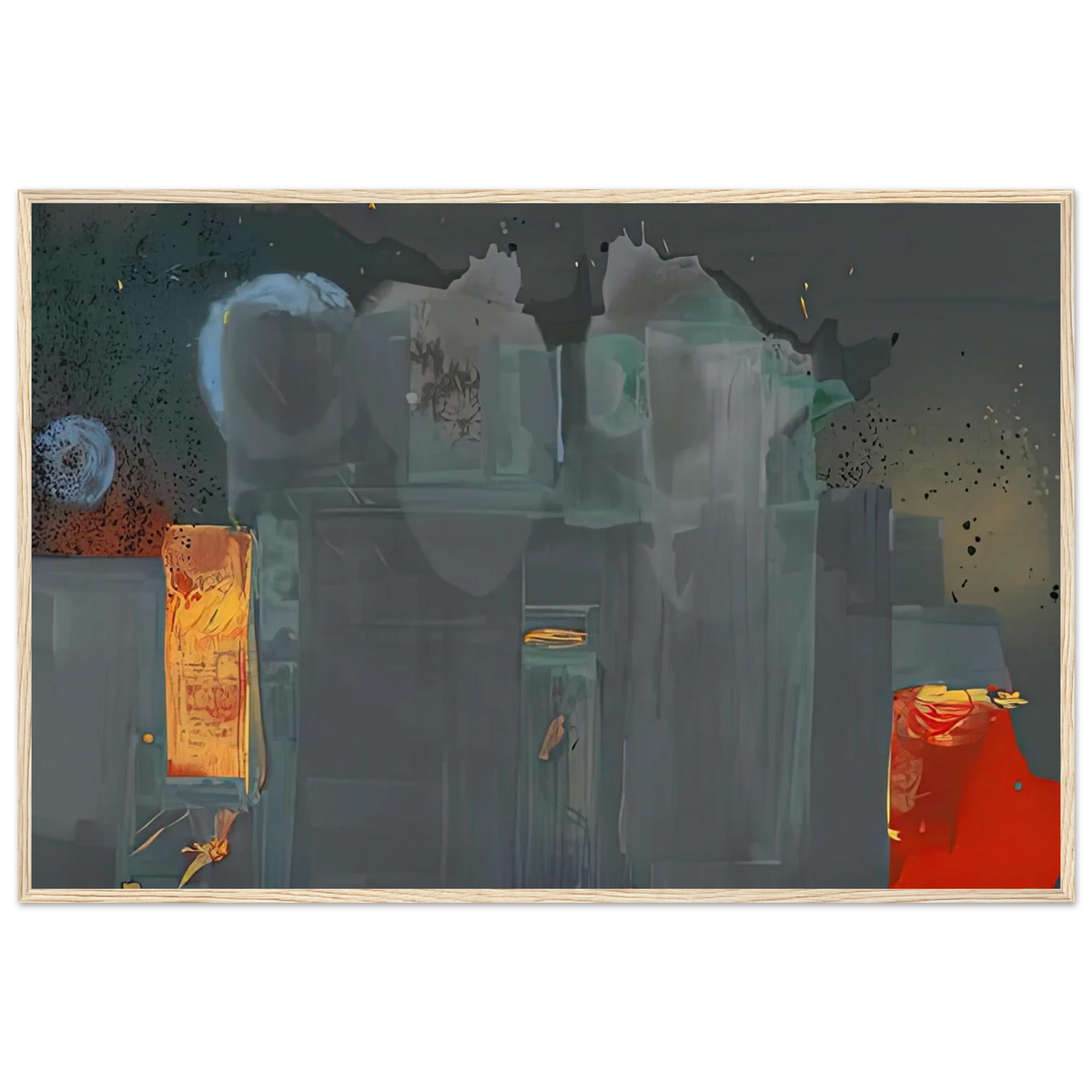 Janus, 1990- Framed Poster | Helen Frankenthaler Framed Prints Wall Art | Frankenthaler Helen