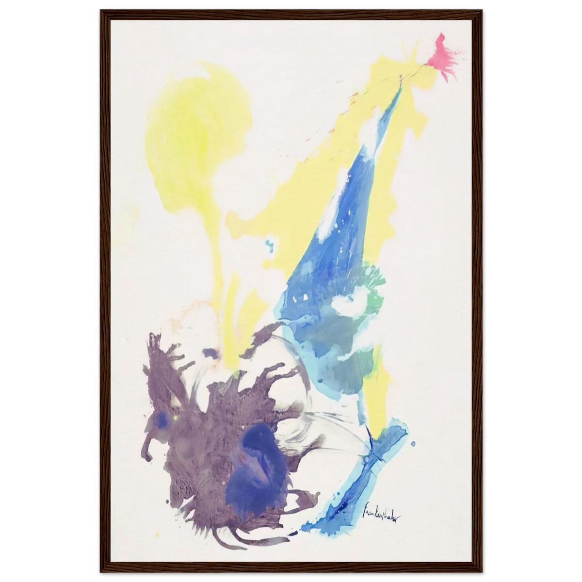 Moving Day - 1961 Framed Poster | Helen Frankenthaler Framed Prints Wall Art | Frankenthaler Helen