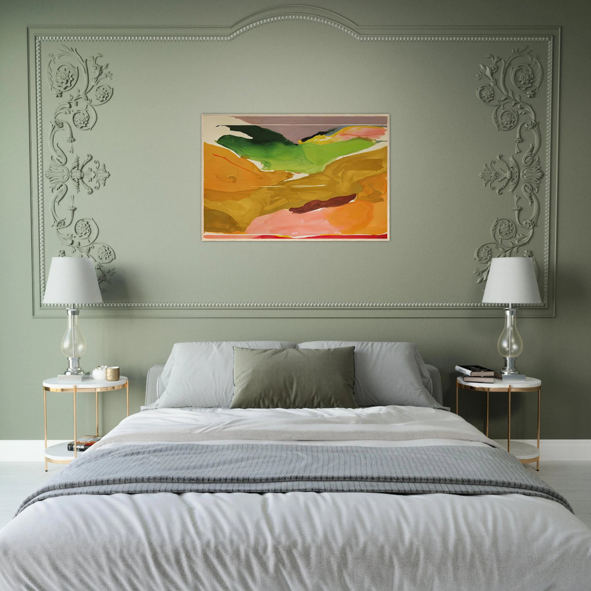 Nature Abhors a Vacuum, 1973- Framed Poster | Helen Frankenthaler Framed Prints Wall Art | Frankenthaler Helen