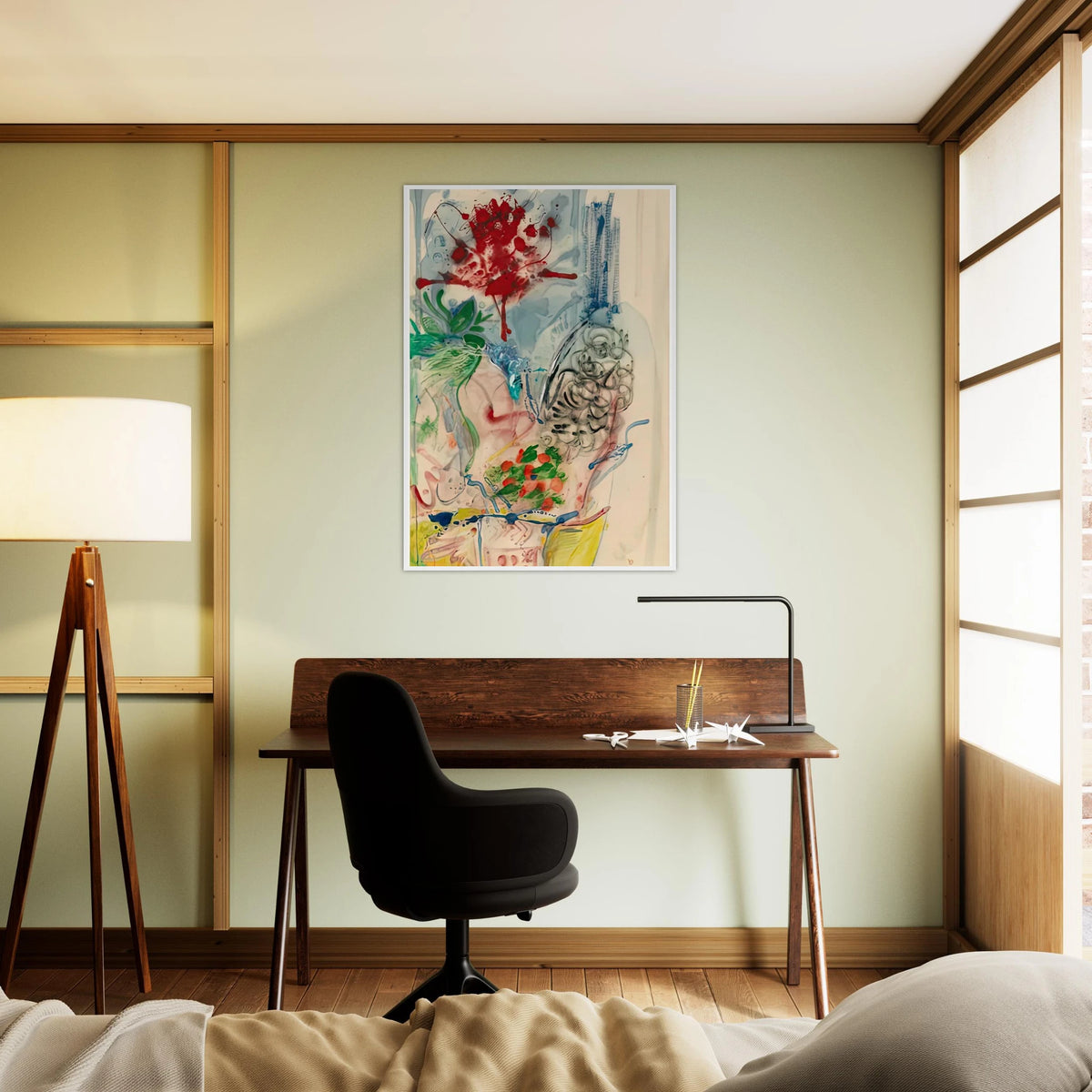 L’Amour Toujours L’Amour, 1957- Framed Poster | Helen Frankenthaler Framed Prints Wall Art | Frankenthaler Helen