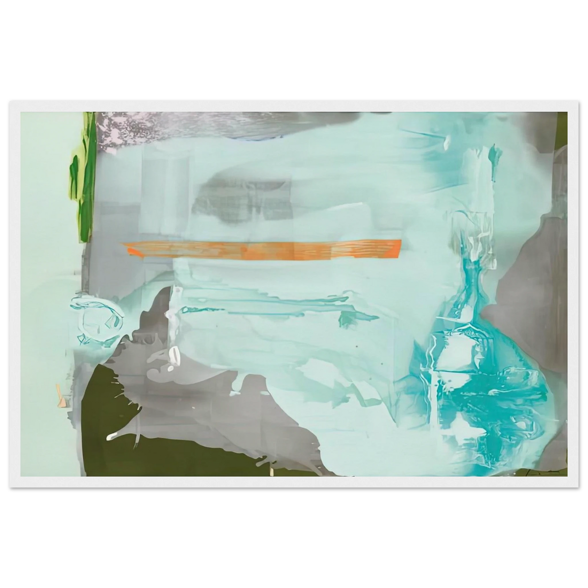 Poseidon, 1990- Framed Poster | Helen Frankenthaler Framed Prints Wall Art | Frankenthaler Helen