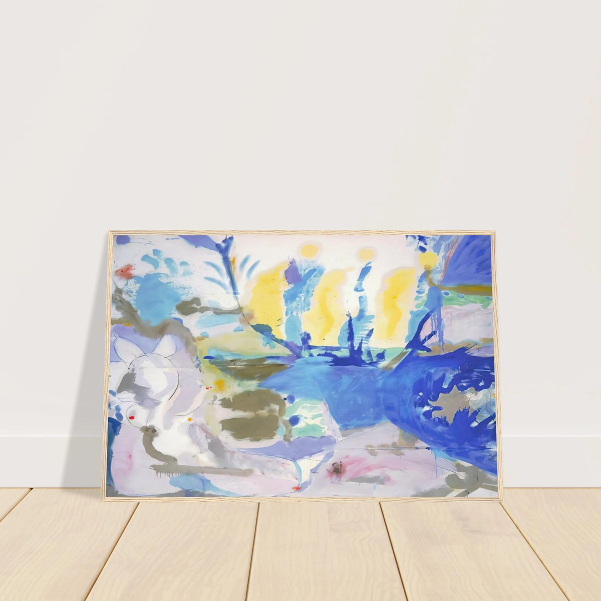 Basque Beach - 1958 Framed Poster | Helen Frankenthaler Framed Prints Wall Art | Frankenthaler Helen