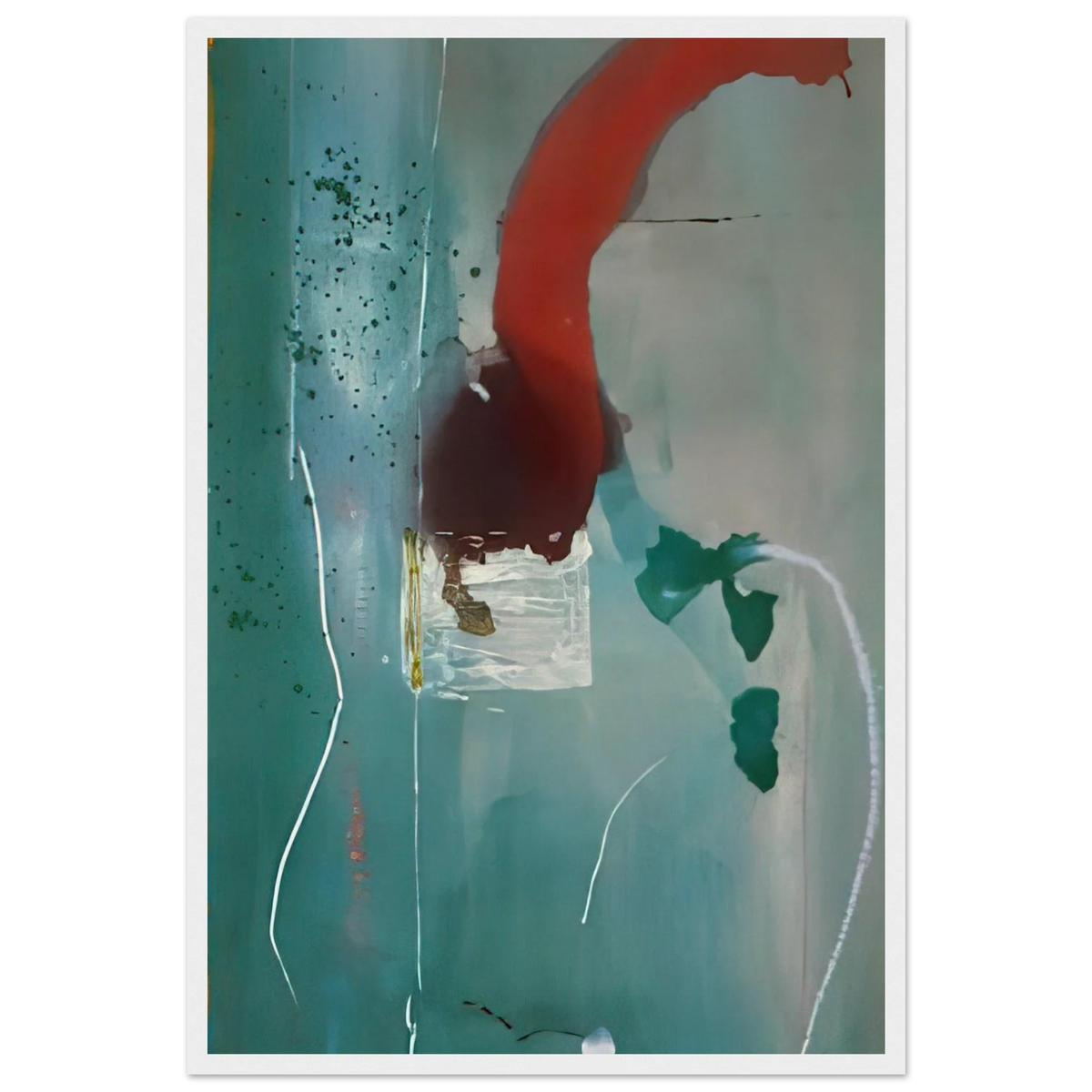 Square One - 1985 Framed Poster | Helen Frankenthaler Framed Prints Wall Art | Frankenthaler Helen