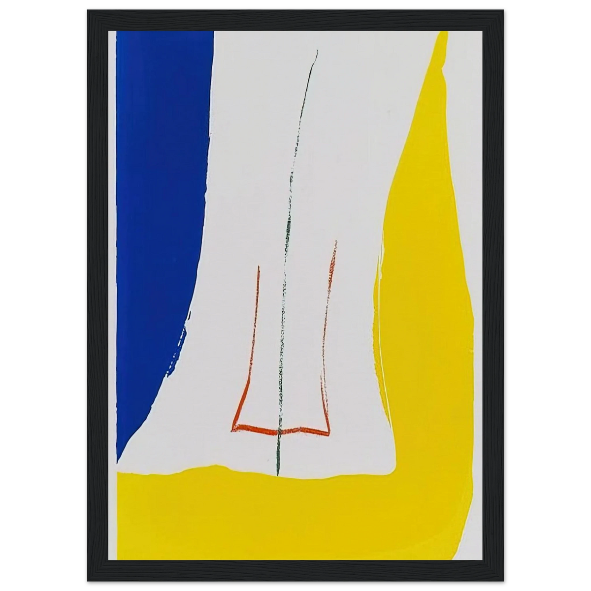 Sun Corner - 1968 Framed Poster | Helen Frankenthaler Framed Prints Wall Art | Frankenthaler Helen