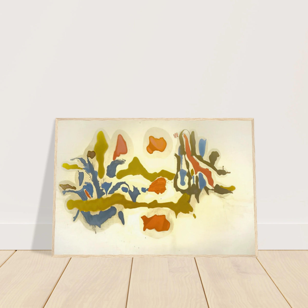 Seascape with Dunes - 1962 Framed Poster | Helen Frankenthaler Framed Prints Wall Art | Frankenthaler Helen
