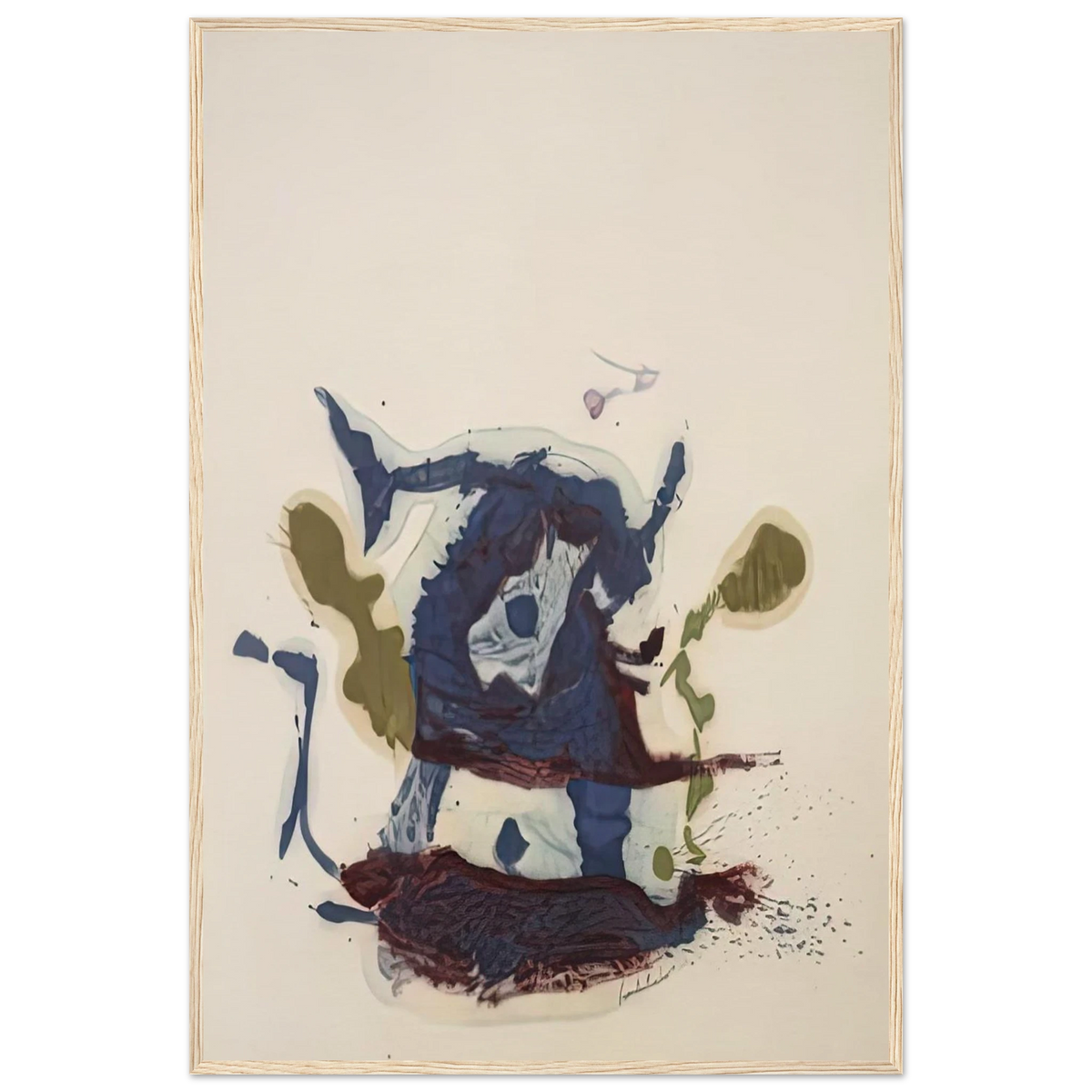 Vessel, 1961- Framed Poster | Helen Frankenthaler Framed Prints Wall Art | Frankenthaler Helen